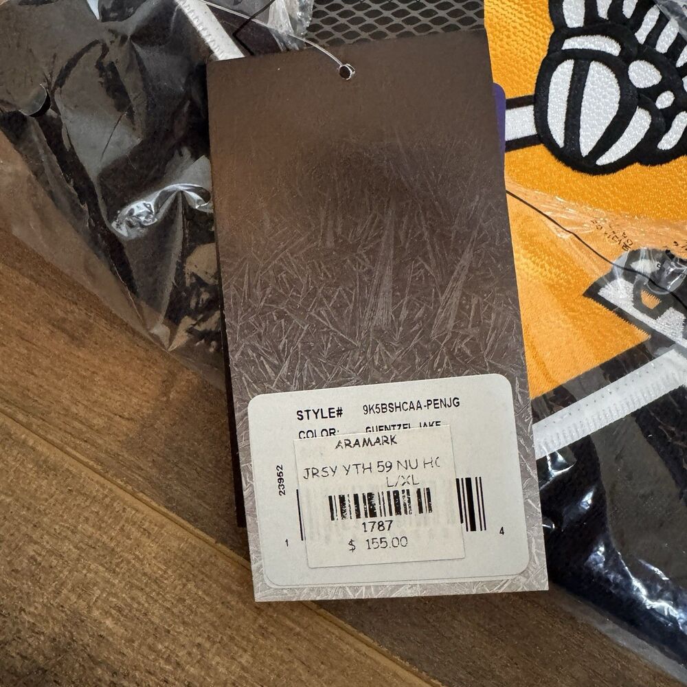 NHL Hockey Pittsburgh Penguins Jake Guentzel Jersey #59 YOUTH L/XL Authentic NWT - Picture 5 of 10